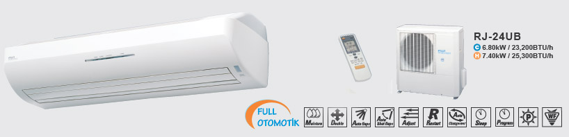 Rj-24UB Klimalar, tavan duvar tipi klimalar Klima, Fujitsu, fuji, Fuji Elektrik, Sever Klima, Serinleten, serin, stan, filtreli , tavan tipi, split klima, dk enerji, full otomatik, kumandal, 
